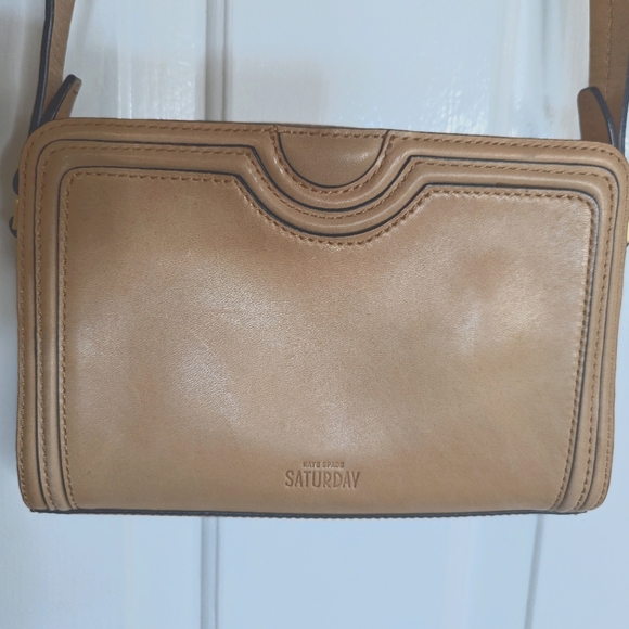 Saturday by Kate Spade Classic Tan Leather Pocketbook - Picture 2 of 13